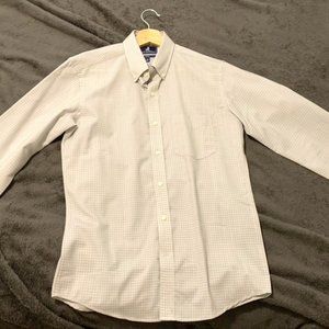 Wool&Prince Button-down Gray Oxford Check Shirt